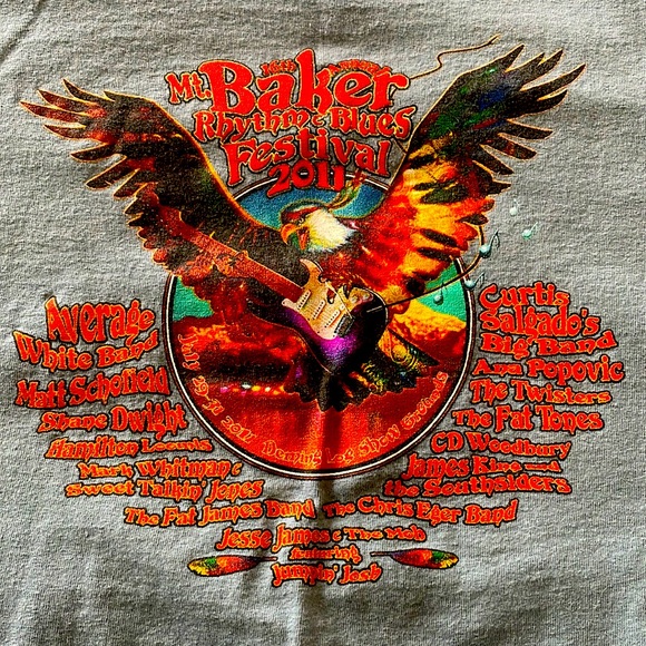 2011 Mt. Baker Blues Festival T-Shirt - Picture 1 of 5